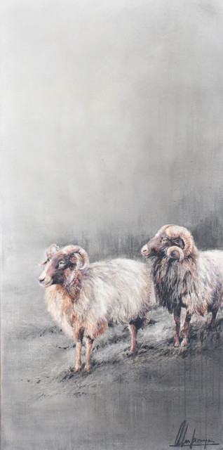 Annabelle Lanfermeijer + 2 Drentse schapen